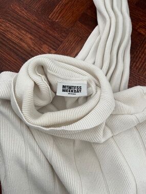 Cropped turtleneck sweater